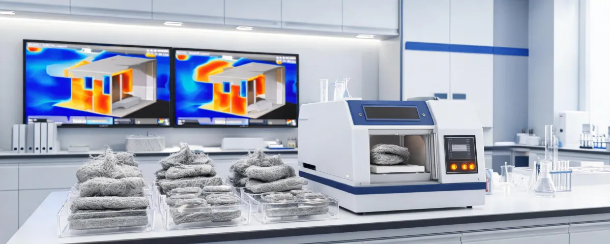 ROCKWOOL Innovation Lab stone wool R&D bench